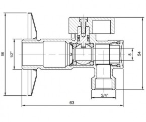    Genebre 1/2x3/4 3095 05 3