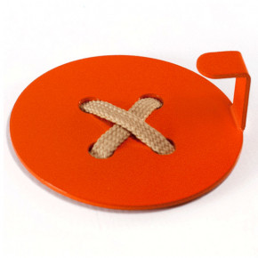   Glozis Button Orange H-025 88 3