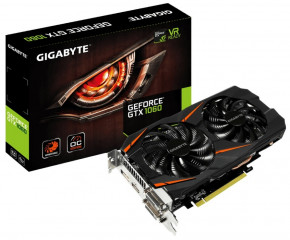  Gigabyte nVIDIA GTX 1060 3GB GDDR5 192-bit1746Mhz (GV-N1060WF2-3GD) 6