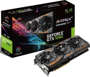  Asus PCI-E Strix-GTX1060-6G-Gaming 8