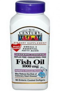  21st Century Enteric Coated Omega-3 Fish Oil 90 