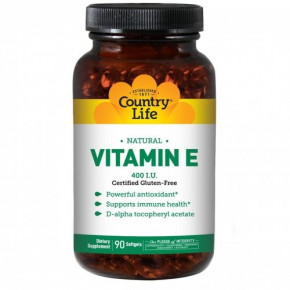 ³ Country Life Natural Vitamin E 60 caps