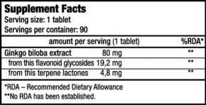  BioTech USA Nutrition Ginkgo Biloba 90 caps 3