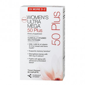  GNC Womens Ultra Mega 50 Plus 60 