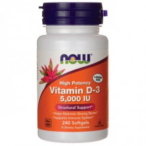  NOW Foods Vitamin D3 5000 ME 240 c