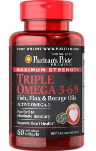   Puritan's Pride Triple Omega 3-6-9 60 