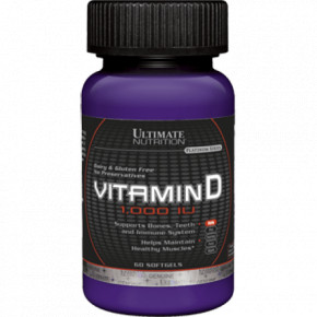  Ultimate Nutrition Vitamin D 60 gels NEW