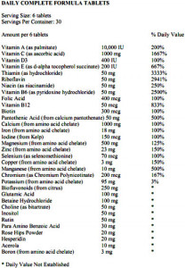  Ultimate Nutrition daily complete formula 180 . 3