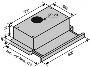  Ventolux GARDA 60 BK/X (650) 7