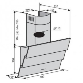  Ventolux Rialto 60 BK (750) TRC 3