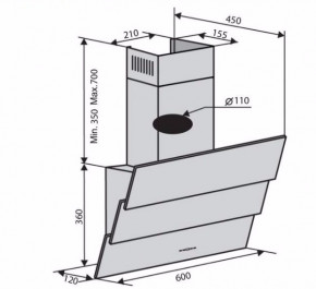  Ventolux Rialto 60 WH (750) TRC 6