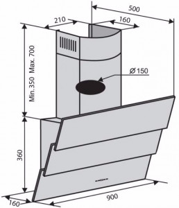  Ventolux Rialto 90 BK (1000) TRC 6