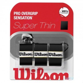  Wilson pro overgrip sensation black 3pack