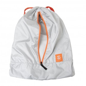  Crumpler Ultralight Drawstring Backpack silver/orange (UL-DBP-002) 3