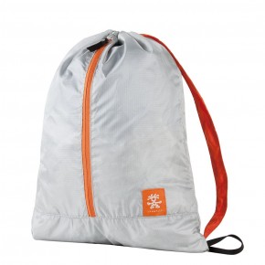  Crumpler Ultralight Drawstring Backpack silver/orange (UL-DBP-002) 5