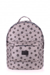   Poolparty ѳ (backpack-snowflakes-grey)