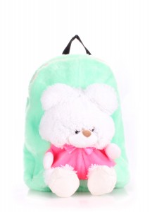   Poolparty   (kiddy-backpack-teddybear-green)