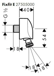 ϳ   Hansgrohe Fixfit 27505000 4