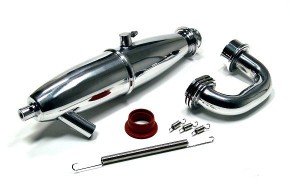   Alum 1/8 28CXP Exhaust Pipe 1P Himoto (081009)