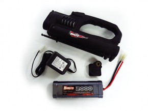  Estarter Combo Set For 1:10 Nitro Gas Car Estarter w/Drillplate, 7.2V 2000mAH Battery, and C Himoto (B7026S1)