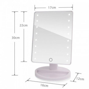     Large 16 LED Mirror 6