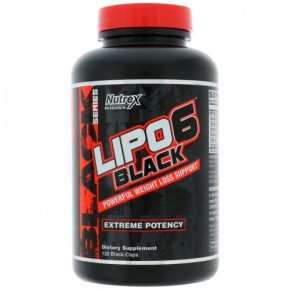  Nutrex Research Lipo-6 Black Extreme Potency 120 liqui-caps